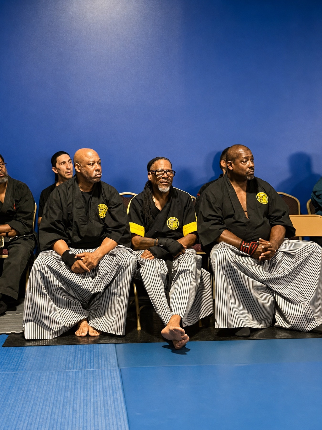 Worthy Ryu instructors seated at a legacy gathering
