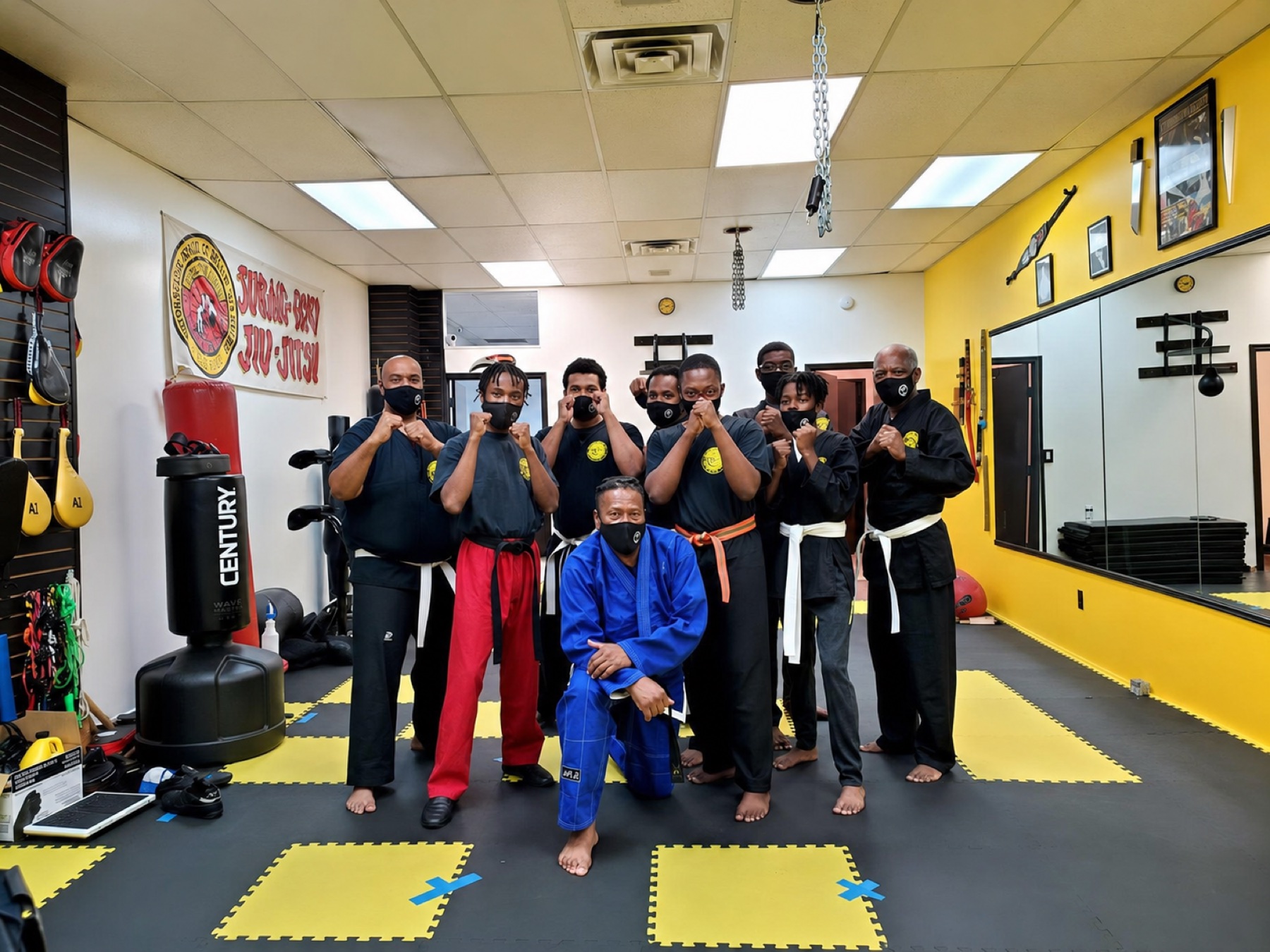 Worthy Ryu students training in the dojo