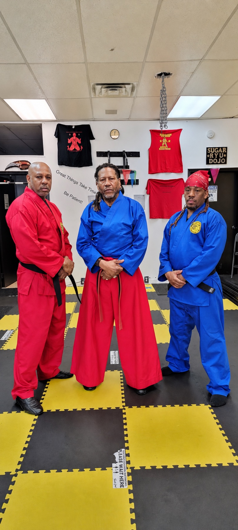 Worthy Ryu instructors standing together in the dojo